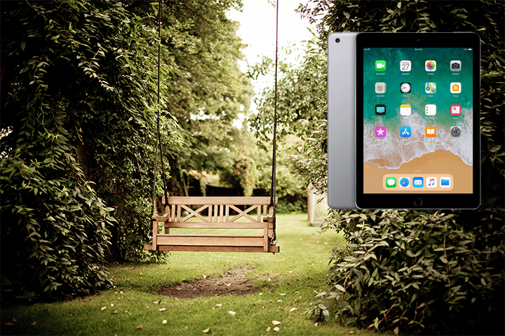 Ontspannen in je eigen tuin met je iPad